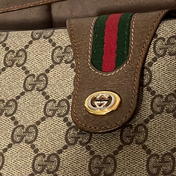 Gucci Shoulder Bag Browns PVC - Picture 10 of 12